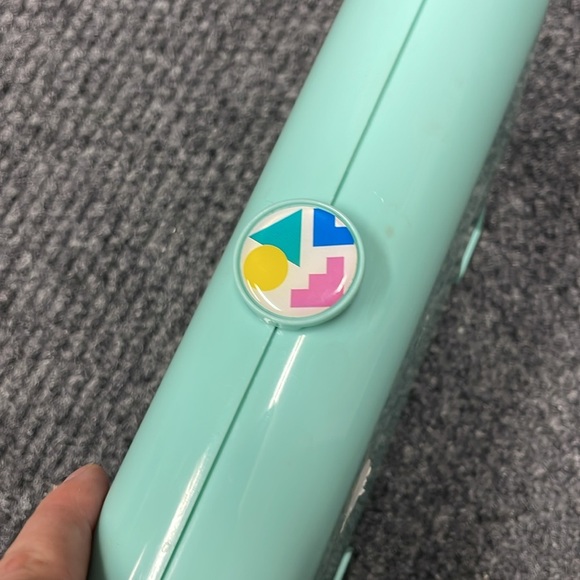 Caboodles Mint Green Small Makeup Jewelry Box Trinket Storage Case Mirror Retro - Picture 5 of 5